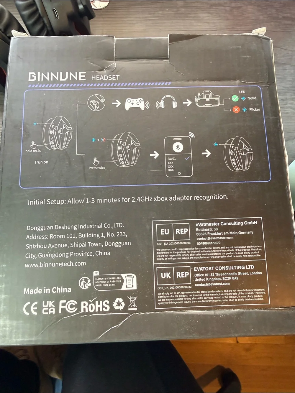 Wireless Gaming Headset BW01 - Black